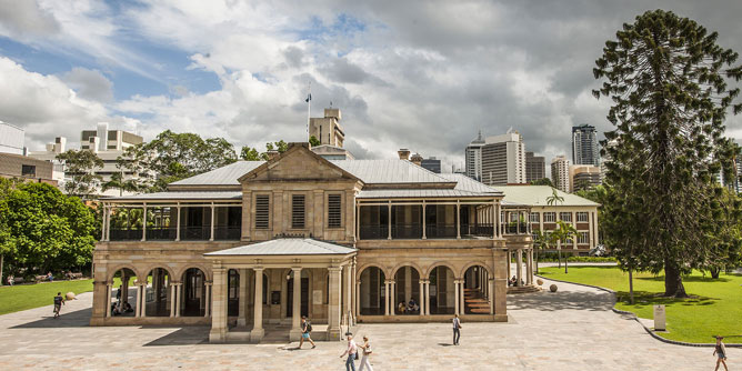 Exterior of Old Government House.